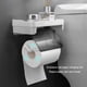 thumbnail image 4 of Billuyoard Rollo de soporte para toallas, servilleteros, accesorios, soportes de estante sin perforaciones, almacenamiento de cocina autoadhesivo, Juegos de accesorios de baño, 4 of 6