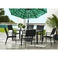 thumbnail image 4 of Mainstays Dashwood 7-Piece Steel Outdoor Patio Dining Set, Black, 4 of 15
