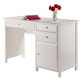thumbnail image 5 of Winsome Delta Office Writing Desk, White Finish, 5 of 11