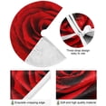 thumbnail image 2 of FMSHPON Valentine's Day Valentine's Day Beautiful Romantic Red Rose Flower Xmas Christmas Tree Skirt Stand Mat for Holiday Party Decoration Indoor Outdoor 48 inches, 2 of 6