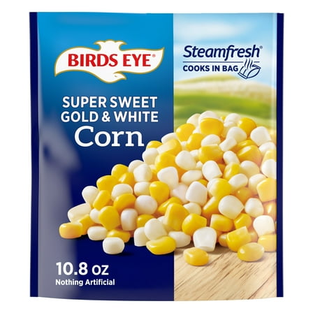 Birds Eye Steamfresh Gold and White Corn, Frozen Vegetables, 10.8 oz. Bag