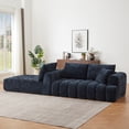 thumbnail image 4 of 108" W Modular Sectionals Sofa,Cloud Boneless Couch with Chaise,Chenille Tufted Deep Seat L Shaped Couch,Modern Compression Foam Sofa for Living Room Bedroom,No Assembly Required(Left Facing,khaki), 4 of 9
