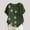 Army Green, variant on Vivianyo HD Casual Women's Summer Short Sleeve T-Shirt Women's Summer Casual Short Sleeve Flower Printing Loose Shirt Tops