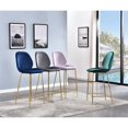 thumbnail image 2 of Best Master Tabouret de Comptoir en Velours Preston 24 Pouces Bleu (Ensemble de 2), 2 of 2