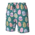 thumbnail image 4 of Balery Colorful Easter eggs Traje de Baño Estilo Hawaiano para Hombre, Shorts de Secado Rápido con Bolsillos-Large, 4 of 6