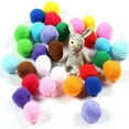 thumbnail image 3 of 30 Pieces 1.3 Inch Assorted Large Cat Toy Balls  Soft Kitten Pom poms Ball for Cats to Play (Assorted Color), 3 of 9