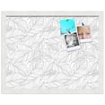 thumbnail image 2 of PinPix 19x15 Custom Cork Bulletin Board White Grey Poster Board Has a Fabric Style Canvas Finish, Framed in White Grey, by ArtToFrames (PinPix-1877), 2 of 5