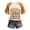 41# Rose Gold, variant on Women's Fall Football Shirts Pumpkin Maple Leaves Patchwork Print T-Shirt Pumpkin Season V Neck Graphic Tee Ginger L