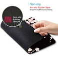 thumbnail image 3 of Cute Pink Flowers Mouse Pad, Cherry Blossom Mouse Pad, Serene Blossoms on Black Elegant Floral Mousepad, Japanese Minimalistic Mice pad for Computer Office Girl, 9 x 8 Inch, 3 of 6