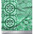 thumbnail image 3 of Soimoi Rayon Fabric Damask Patchwork Print Sewing Fabric Yard 56 Inch Wide, 3 of 3