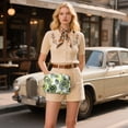 thumbnail image 6 of FORMRS Women Crossbody Purse with Chain Strap Vegan Leather Shoulder Handbag, Gray Floral, 6 of 7