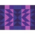 thumbnail image 1 of Ahgly Company Machine Washable Indoor Rectangle Transitional Purple Plum Purple Area Rugs, 4' x 6', 1 of 7