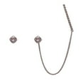 thumbnail image 1 of Jewelry On Clearance Diamond-Studded Super Flash Design Sense Earrings Chain Earrings Asymmetrica Silver, 1 of 6
