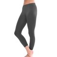 thumbnail image 4 of 2 Pack Women Seamless Basic Stretch Capri Sports Yoga Leggings, 4 of 4