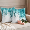 thumbnail image 2 of Eucalyptus Leaves Outdoor Waterproof Pillow Covers, Green Botanical Plants Watercolor Decorative Square Throw Pillowcase Sofa Cushion Sham for Patio/Couch/Chair, 16"x16" 2 Pack, 2 of 8
