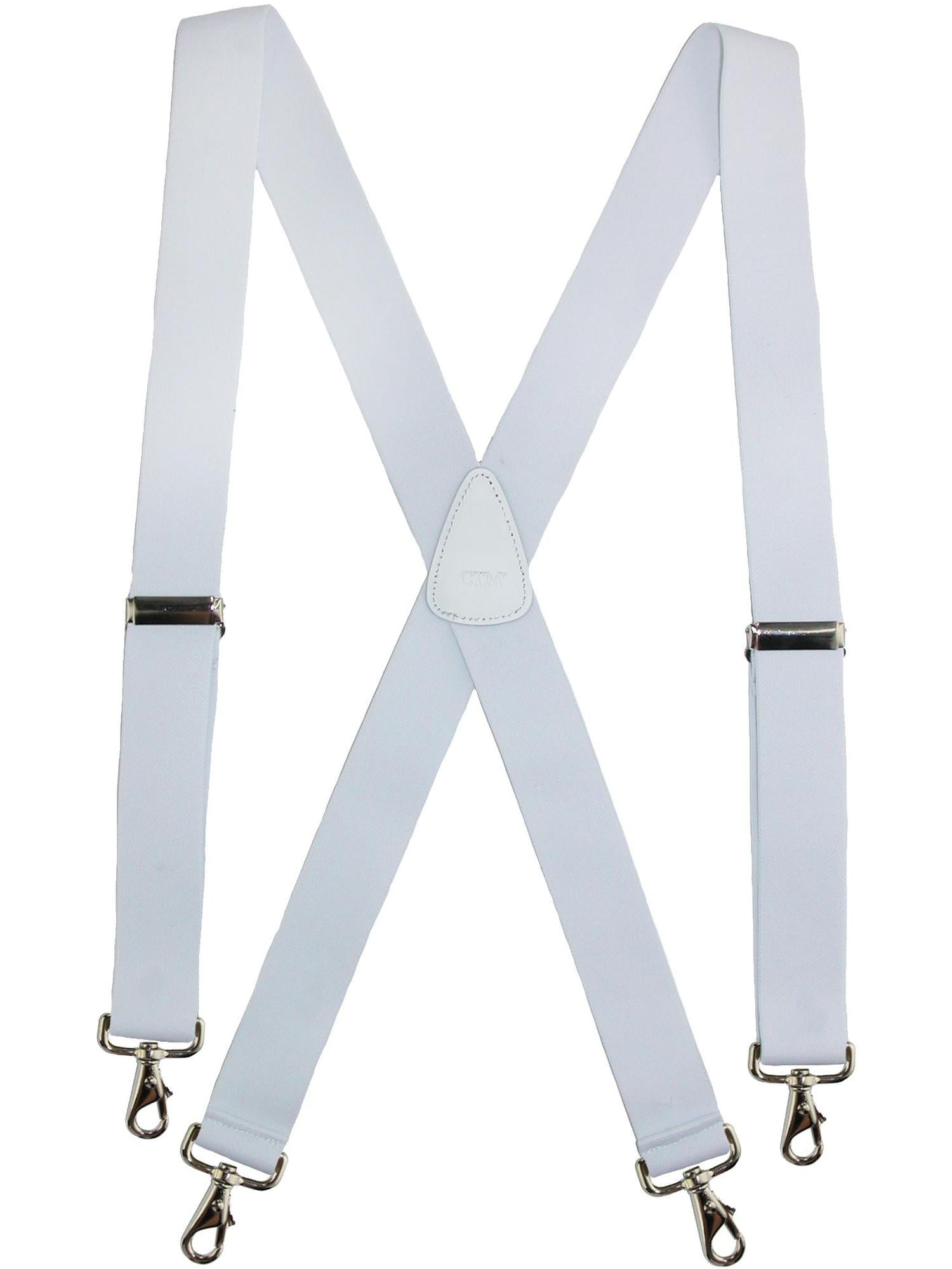 CTM CTM® Elastic Solid Color XBack Suspender with Swivel Hook Ends
