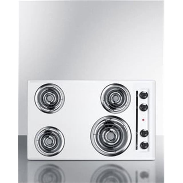 Plaque de Cuisson Électrique 30 Po. 220V - Porcelaine Blanche