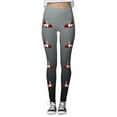 thumbnail image 4 of WILLBEST Leggings de Yoga de Cintura Alta Para Mujer, Suaves, Elásticos, Con Estampado Navideño, Con Bloques de Color, Cómodos, Para Fitness, 578 Grande, 4 of 4