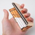 thumbnail image 5 of Estuche de metal para llevar cigarrillos, clip de resorte de doble cara, capacidad para 10 cigarrillos de 100 mm, 5 of 5