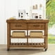 thumbnail image 4 of Organizador de baño Forbena Countertop de 2 niveles blanco/dorado, 4 of 7