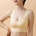 thumbnail image 4 of PEASKJP Sports Bra for Women Push Up Sports Bras for WomenBandeau Bra, Beige M, 4 of 5