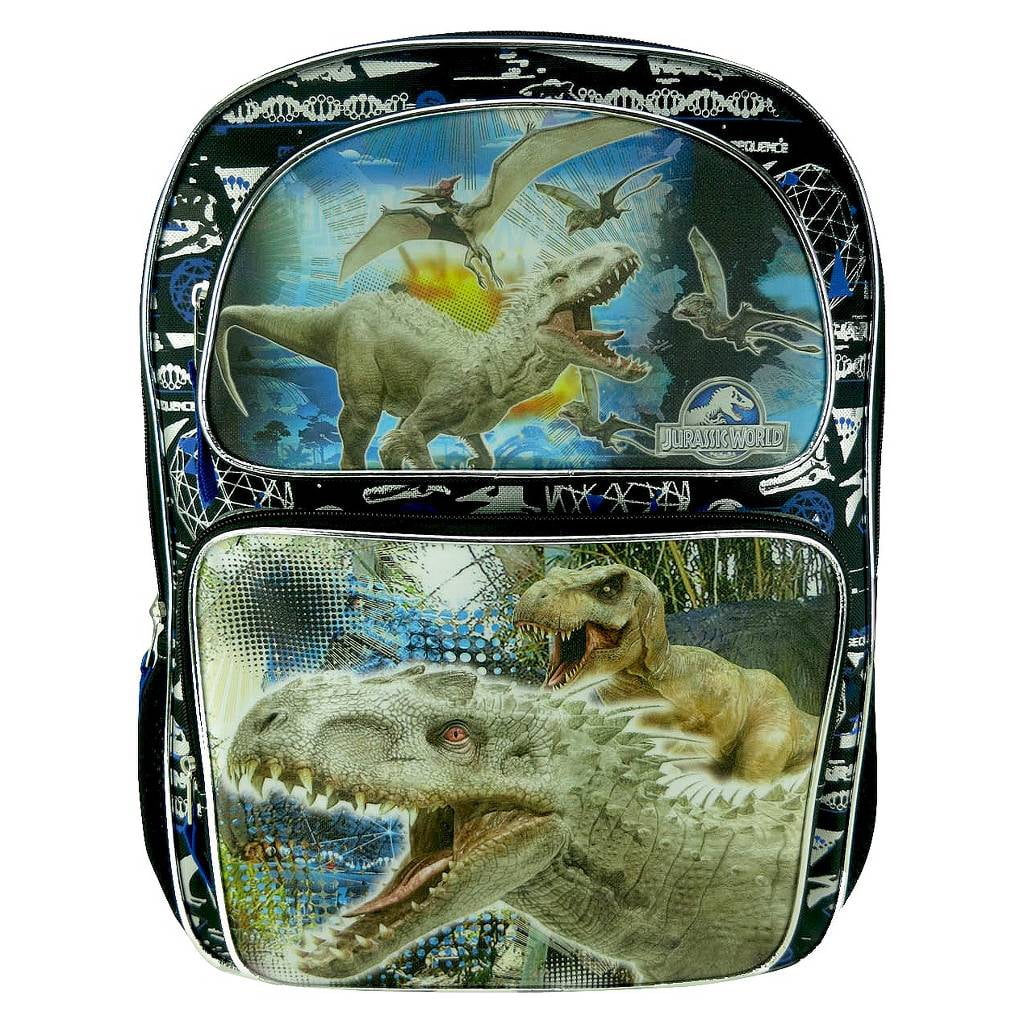 Jurassic World Backpack Dinosaurs 16" Travel School Back Pack