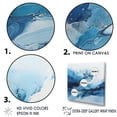 thumbnail image 3 of Designart "Glacier Charm In Blue And White III" Abstract Shapes Floater Framed Canvas Art Print, 3 of 5