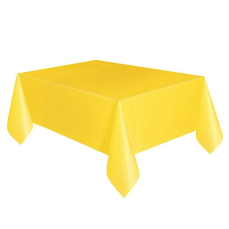 

Disposable Tablecloth Plastic Banquet Party Rectangle Desk Table Cover 54 x 72inch Banquet Party Desk Table Disposable Plastic Solid Color 54 X 72in Accessories Tablecloth Desk Table Cover Yellow