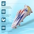 thumbnail image 3 of Vizari Bodega Firm Ground Soccer Cleats for Kids – Comfortable, Durable, and Stylish Football Shoes with Traction - White, 8.5, 3 of 6