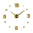 thumbnail image 1 of Reloj de pared 3D Metal Toystoory Nuevo estilo 2019 Etiqueta engomada del espejo DIY Oro, 1 of 6