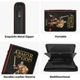 thumbnail image 3 of Personalized Leather Business Portfolio Padfolio Folder with Zipper - Folio Document Organizer, Laptop Sleeve, iPad Case and Folder (A - Armor of God, Black), 3 of 5