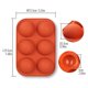 thumbnail image 4 of FLhrweasw Molde Antiadherente para Pastel Silicona Pequeño 6 Rejillas (rojo), 4 of 7