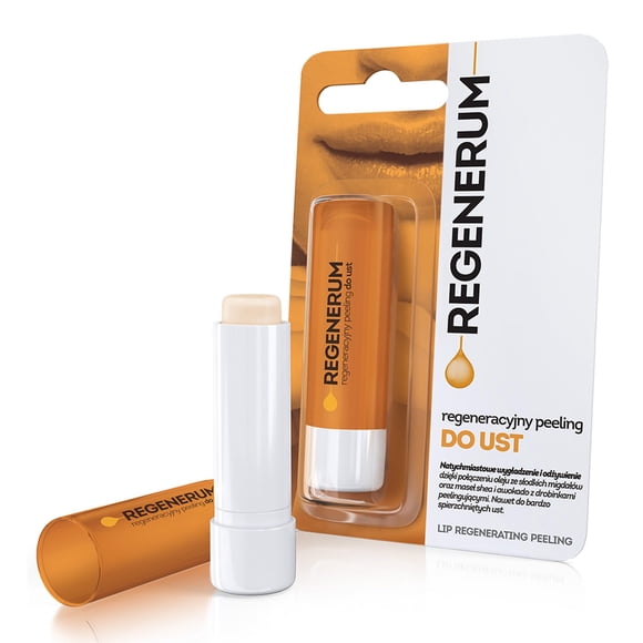 Regenerum - Peeling de labios - Hidratación y nutrición intensivas para pieles muy agrietadas Exfoliación con sílice Restauración y protección de la firmeza - 5 g
