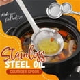 thumbnail image 1 of Iumwxz Spoons Stainless Steel Oil Colander Spoon Multi-Functional Filter Spoon Stainless Steel Fine Mesh Wire Oil Skimmer Strainer Net Cutlery Set A Metal Rollback, 1 of 3