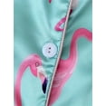 thumbnail image 5 of WIBACKER S-2XL Womens Pajamas Set Short Sleeve Button Down 2 Piece Flamingo Loungewear Sets Tops and Shorts Sleepwear, 5 of 12