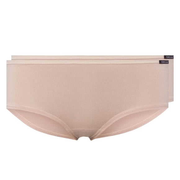 SKINY bragas de mujer, paquete de 2 - calzoncillos, pantalones, algodón estirado, básico Beige M (Medium)