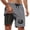 Grey, variant on FUZHIQ Mens Swim Trunks Fashion Palm Tree Print Quick Dry Pool Swimming Trunks with Compression Liner Upf 50+ Sun Protection Mens Summer Clothes,XXL