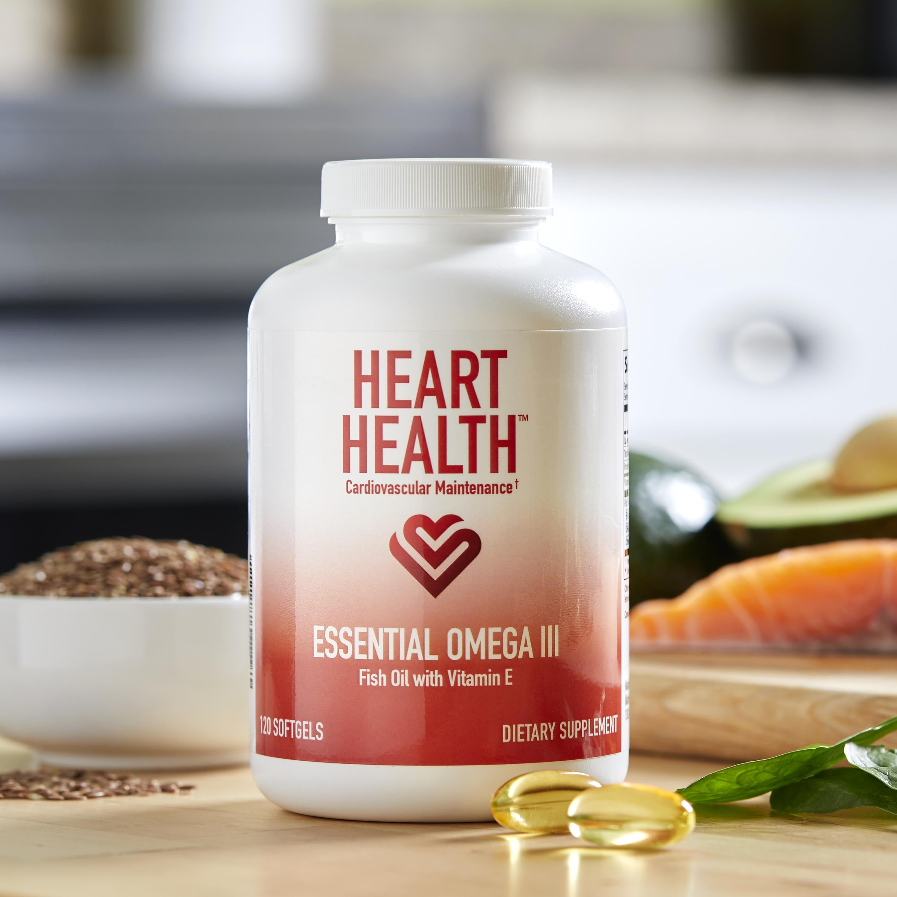 Heart Health Essentials: Omega 3 Fish Oil with Vitamin E, TriActive Homocysteine Support, and Advanced LipiTrim Ultra for EPA, DHA, triglyceride, cholesterol, and cardiovascular health support.