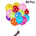 thumbnail image 2 of 50pcs Colorful Balloons Polka Dot Inflatable Air Balloons Lovely Balloons Decor for Wedding Birthday Party, 2 of 7