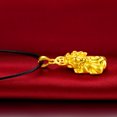 thumbnail image 4 of LADIGASU Collar Chapado En Oro Colgante de Valentía Estilo Botón Colgante de Valentía Colgante Dominante Lutong Joyería Ofertas Flash Liquidación 1X Colgante Pixi, 4 of 6