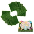 thumbnail image 3 of 12 Pack Artificial Grass Square Mats 12x12 Fake Grass Placemats for Easter Table Centerpiece Realistic Synthetic Turf Patch for Football Golf Party Decor Pet Dog Potty Grass DIY Crafts, 3 of 10