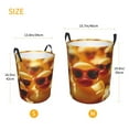 thumbnail image 3 of Balery Sunglasses Yellow Duck Cesta de ropa redonda con asas, impermeable, independiente, para ropa, juguetes, dormitorio y familia-Small, 3 of 6