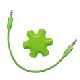 thumbnail image 2 of Snow Shape Headphone Splitter Multi Earphone Hub Adapter 3.5mm Audio Cable Divider to Share Music, 2 of 3