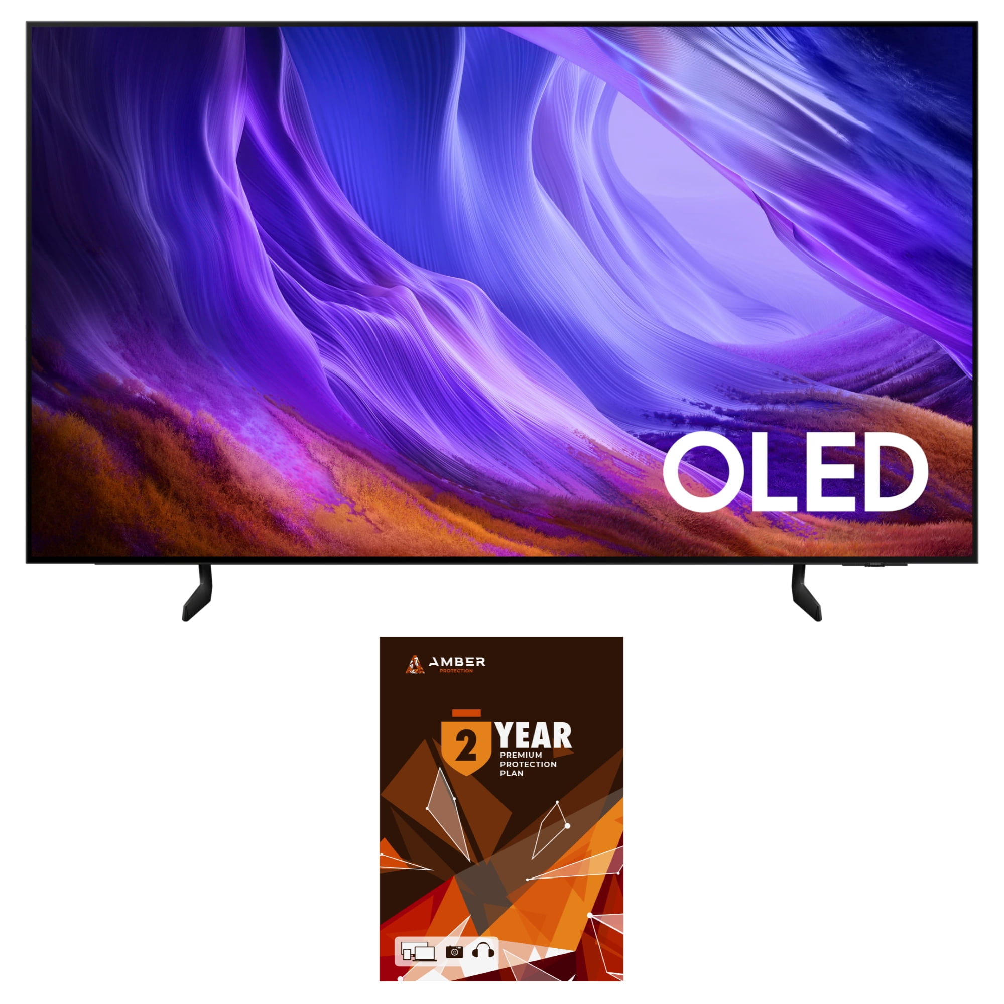 Samsung QN55S85HAEXZA 55" 4K OLED Smart TV with Dolby Atmos with a 2 Year Amber Protection Plan (2026)