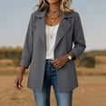 thumbnail image 6 of Jackets for Women Solid Color Spring Autumn Casual Button Down Long Sleeved Windbreaker Coat Fall Winter Track Jackets with Pockets 2026 Fall Coat Tops, 6 of 7