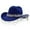 01_BU1, variant on Stylish Cowboy Hat for Women with Large Round Gemstone Fringe Rhinestone Decorations for Parties and Western Events Women's Hats & Caps 01_BU2,One Size