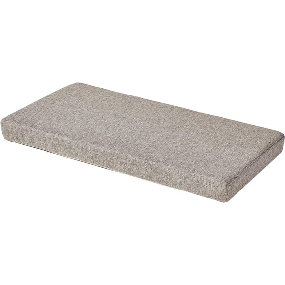 36 x 14 inch Piano Bench Cushion for Indoor Shoe Storage Non Slip Picnic Bench Pad for Kitchen Dining Table Seat, Light Brown