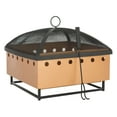 thumbnail image 3 of Safavieh Wyatt Outdoor Contemporary Square Fire Pit with Cover, 3 of 7
