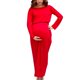 thumbnail image 5 of Vestido de Maternidad Sunnimix para Mujeres Rojo Maxi, 5 of 8