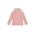 thumbnail image 1 of Douhoow Toddler Girl Ribbed Turtleneck Sweater Fall Solid Long Sleeve Slim Pullover 1-6Y, 1 of 8